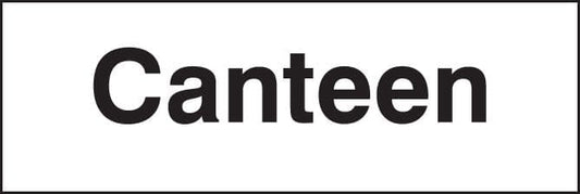 17010G Canteen Rigid Plastic (300x100mm) Safety Sign
