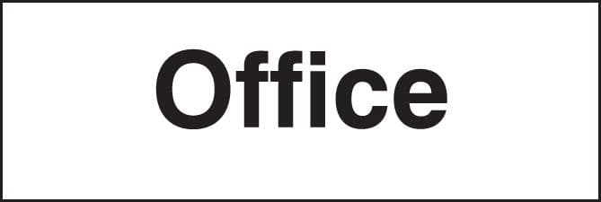 17015L Office Rigid Plastic (450x150mm) Safety Sign