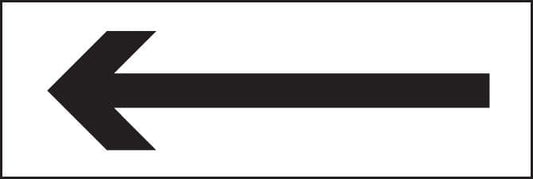 17018G Arrow - long Rigid Plastic (300x100mm) Safety Sign