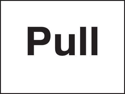 17029A Pull Rigid Plastic (100x75mm) Safety Sign