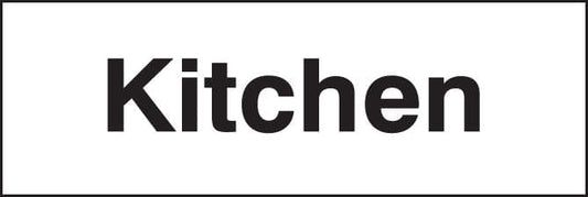 17033G Kitchen Rigid Plastic (300x100mm) Safety Sign