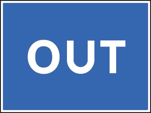 17512Q Out Rigid Plastic (600x450mm) Safety Sign