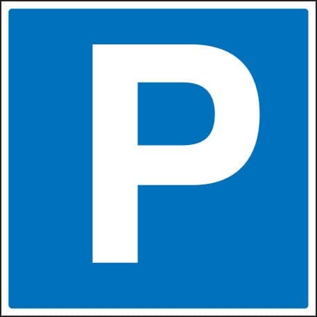 17553N Parking symbol Rigid Plastic (400x400mm) Safety Sign