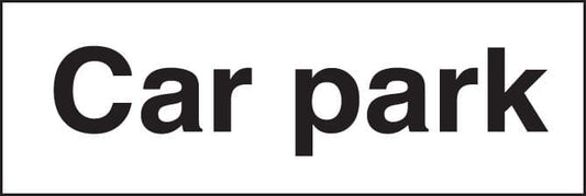 17575G Car park Rigid Plastic (300x100mm) Safety Sign