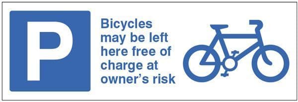 17694G Cycle parking -> Safety Sign
