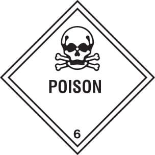 24438F Poison Self Adhesive Vinyl (200x200mm) Safety Sign