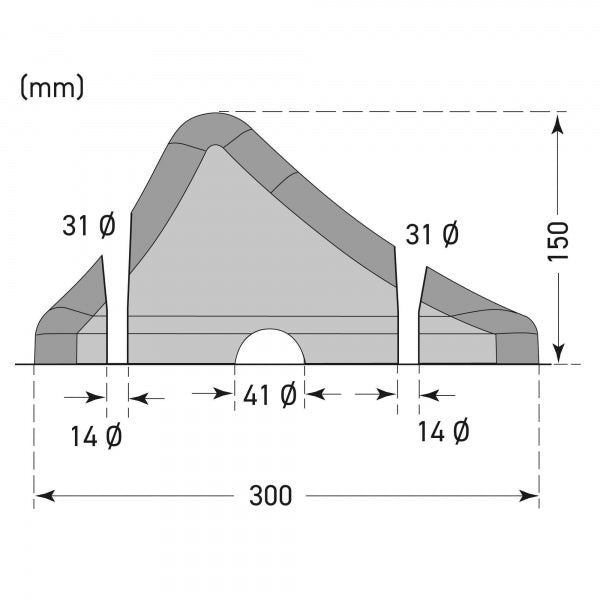 TRAFFIC-LINE Heavy Duty Wheel Stop