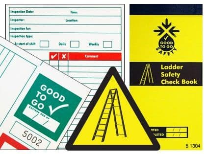 51304 Good to go safety ladders check book  (H210xW100xD5mm) Safety Sign