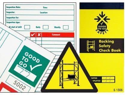 51305 Good to go safety racking check book  (H210xW100xD5mm) Safety Sign