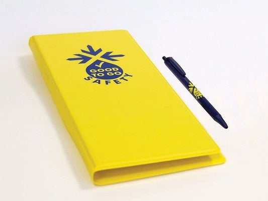 51308 Good to go safety check book wallet & pen  (H250xW110xD20mm) Safety Sign
