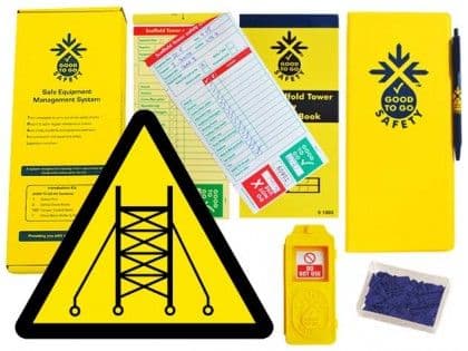 51310 Good to go safety scaffold tower weekly kit  (320x125x40mm) Safety Sign
