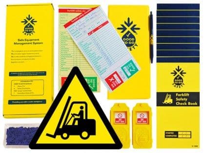 51313 Good to go safety forklift daily kit  (250x125x80mm) Safety Sign