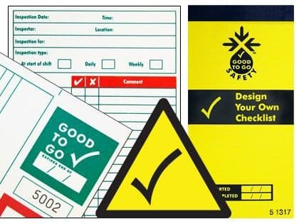 51317 Good to go safety blank check book  (H210xW100xD5mm) Safety Sign