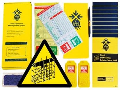 51321 Good to go safety fixed scaffold daily kit  (250x125x80mm) Safety Sign