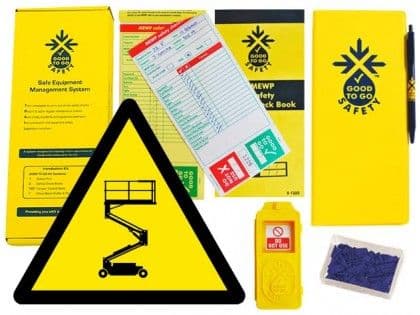 51323 Good to go safety MEWP weekly kit  (320x125x40mm) Safety Sign