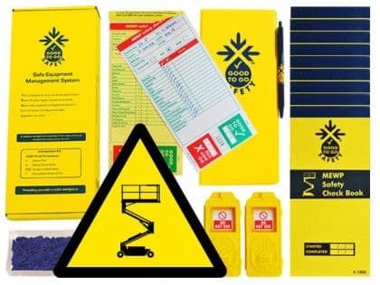 51324 Good to go safety MEWP daily kit  (250x125x80mm) Safety Sign