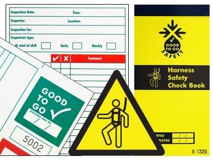 51325 Good to go safety harness check book  (H210xW100xD5mm) Safety Sign