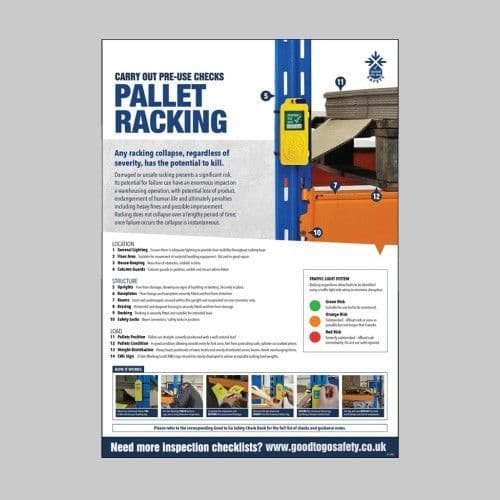 51362 - Pallet Racking Inspection Checklist Poster (A2) – Safety ...