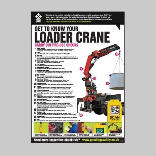 51367 - Loader Crane Inspection Checklist Poster (A2)