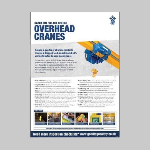 51391 - Overhead Crane Inspection - Recyclable Synthetic Paper - 420 x 594mm