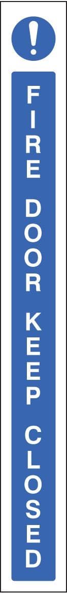51642 Fire door keep closed - door edge  (45x400mm) Safety Sign