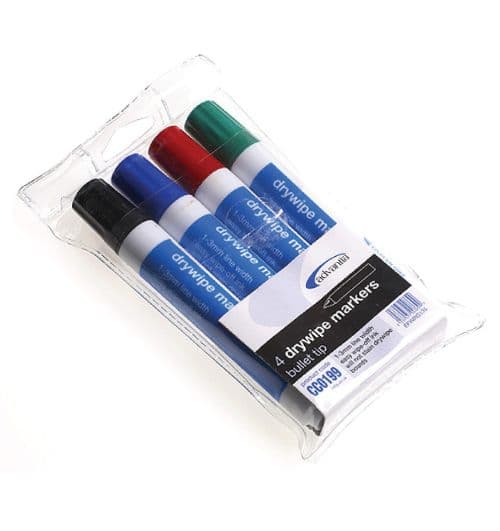 53439 Dry wipe markers (Pack of 4 colours) Safety Sign