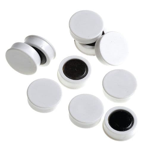 53453 Magnets (Pack of 10 - white)  (20mm dia) Safety Sign