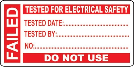 54028 250 PAT Test Write On Labels - Failed 50x25mm  (50x25mm) Safety Sign