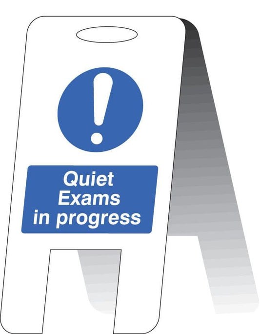 55041 Quiet exams in progress (free standing)  (300x600mm) Safety Sign