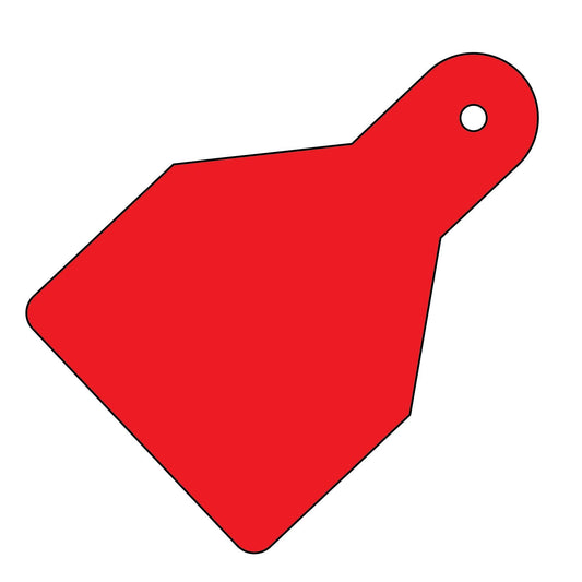 55156 Plain ID Wide Flag Tags (Pack of 20) Red 100x65  (100x65mm) Safety Sign