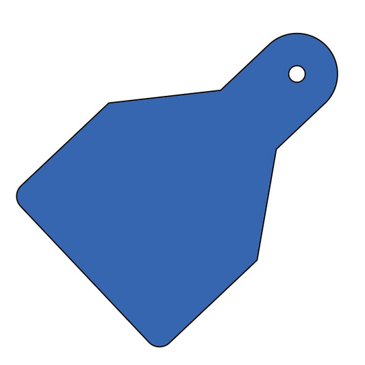 55157 Plain ID Wide Flag Tags (Pack of 20) Blue 100x65  (100x65mm) Safety Sign