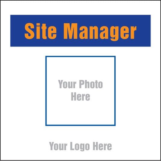 55700 Site manager, your photo here site saver sign 400x400mm  (400x400mm) Safety Sign