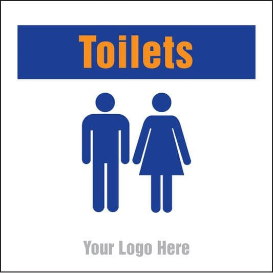 55709 Toilets, site saver sign 400x400mm  (400x400mm) Safety Sign