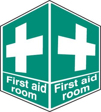 56090 First aid room - projecting sign  (150x200mm) Safety Sign