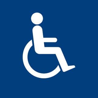 56103 Braille - Disabled (symbol)  (150x150mm) Safety Sign