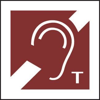 56104 Braille - Hearing loop  (150x150mm) Safety Sign