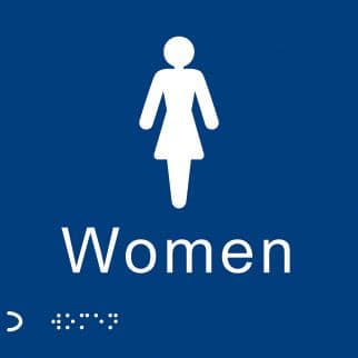 56108 Braille - Women  (150x150mm) Safety Sign