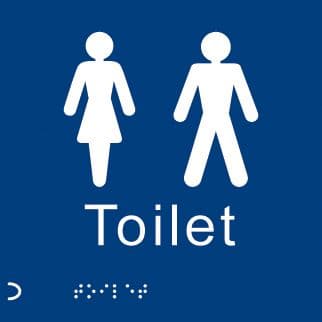 56110 Braille - Uni-sex  (150x150mm) Safety Sign