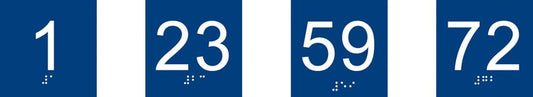 56136 Braille - Door number 75x75mm  (75x75mm) Safety Sign