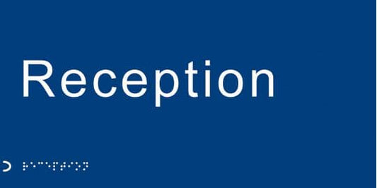 56151 Braille - Reception  (300x150mm) Safety Sign