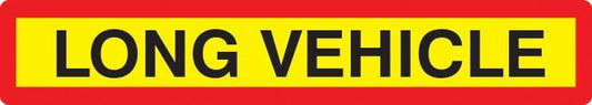 56295 Long vehicle panel 1265x225mm reflective aluminium  (1265x225mm) Safety Sign