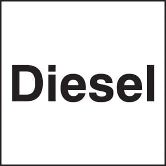 56330 Diesel 150x150mm self adhesive  (150x150mm) Safety Sign