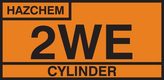 56375 2WE cylinder storage placard sav  (610x300mm) Safety Sign