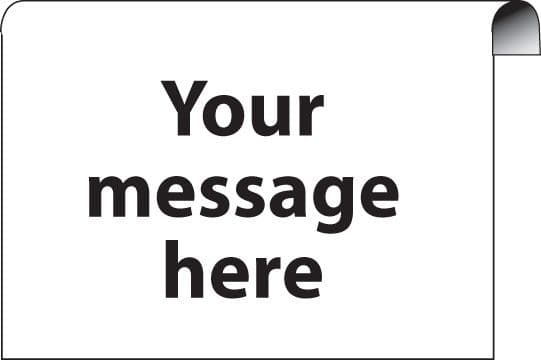 56386 Design your own roll top sign 600x400mm  (600x400mm) Safety Sign