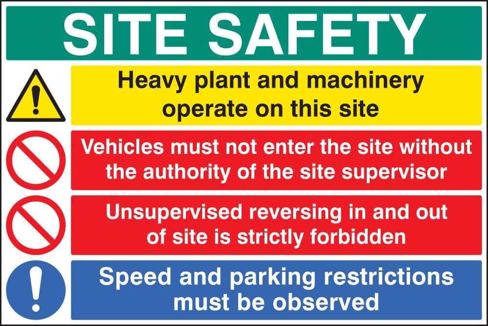 56389 Site safety board  (900x600mm) Safety Sign