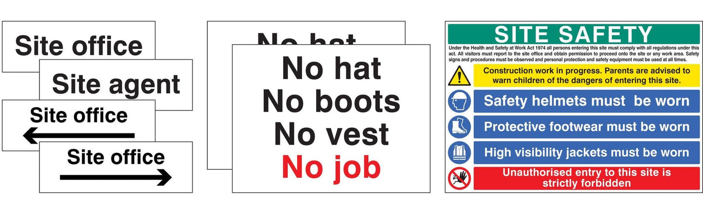 56391 Starter Pack 2 Safety Sign