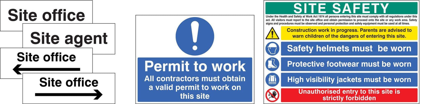 56392 Starter Pack 3 Safety Sign