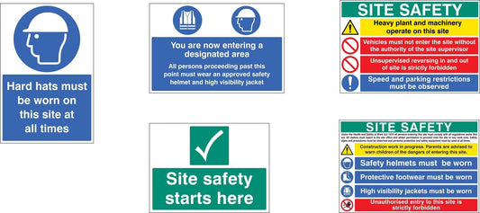56393 Starter Pack 4 Safety Sign