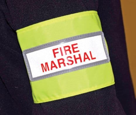 56449 Fire marshal reflective armband Safety Sign