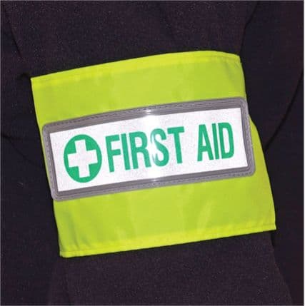 56469 First aid reflective armband  (420x105mm) Safety Sign